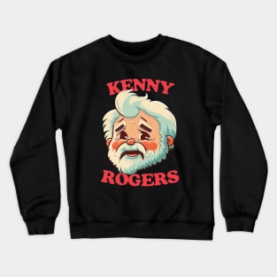 Kenny Rogers Retro Style Fan Design Crewneck Sweatshirt